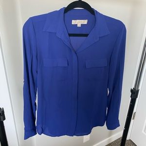 Cobalt Blue Utility Blouse
